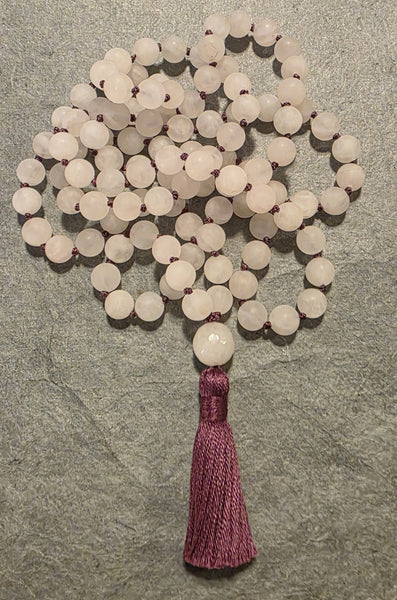 Heart Healing Mala - Rose Quartz (Matte)