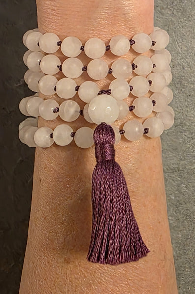 Heart Healing Mala - Rose Quartz (Matte)