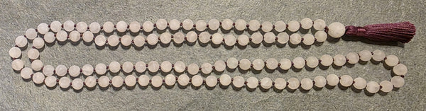Heart Healing Mala - Rose Quartz (Matte)