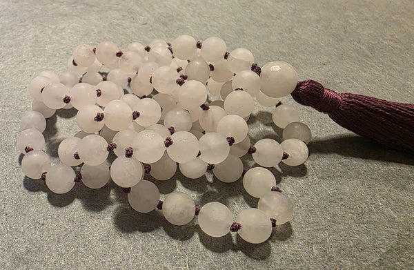 Heart Healing Mala - Rose Quartz (Matte)
