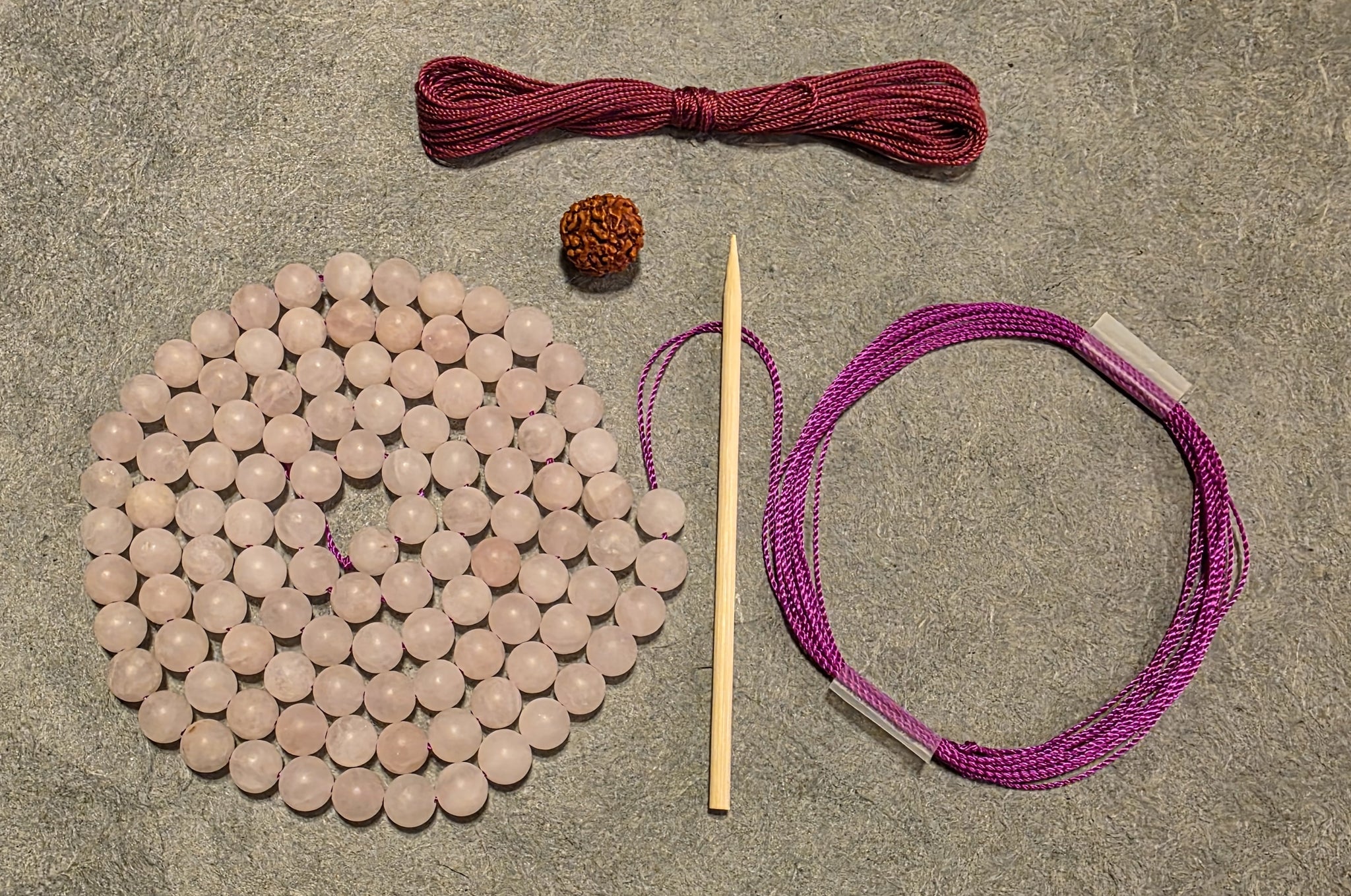 Heart Healing Mala Kit - Rose Quartz (matte)