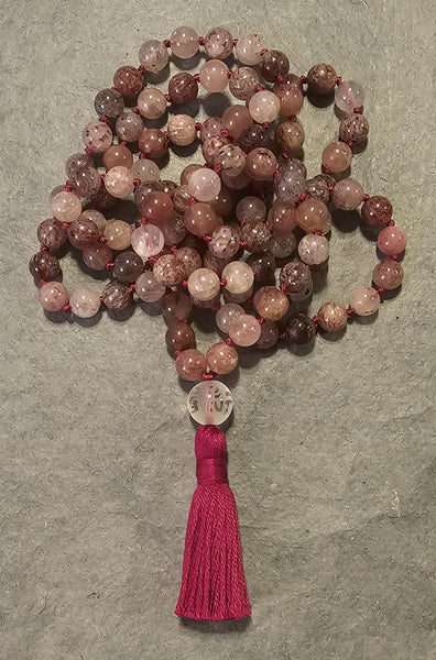 Invigoration Mala - Strawberry Quartz