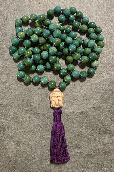 Higher Truth Mala - Tibetan Turquoise