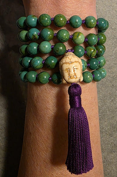 Higher Truth Mala - Tibetan Turquoise