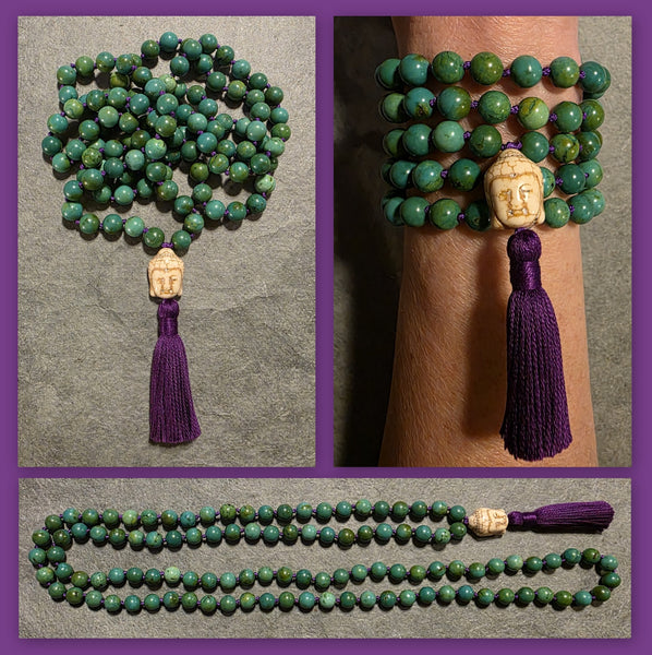 Higher Truth Mala - Tibetan Turquoise