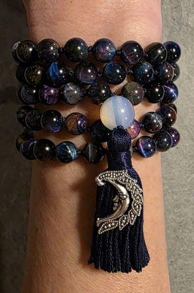 Galaxy Mala - "Galaxy" Tiger Eye