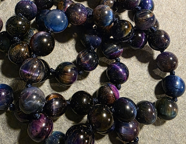 Galaxy Mala - "Galaxy" Tiger Eye