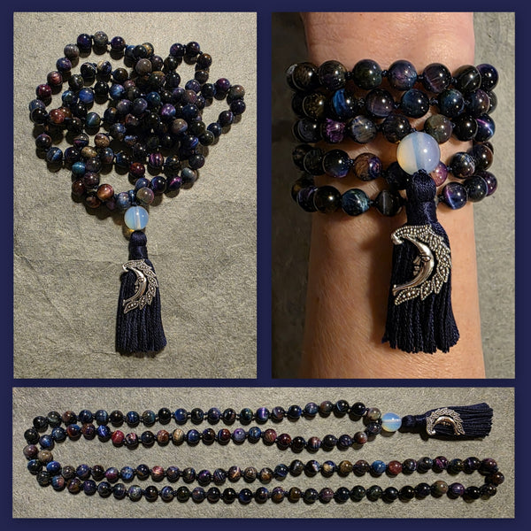 Galaxy Mala - "Galaxy" Tiger Eye