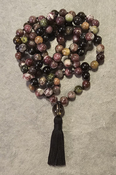 Purification Mala - Watermelon Tourmaline