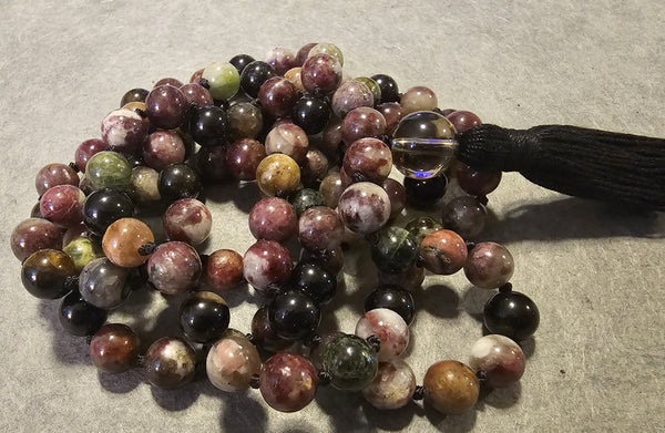 Purification Mala - Watermelon Tourmaline