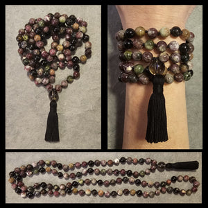 Purification Mala - Watermelon Tourmaline