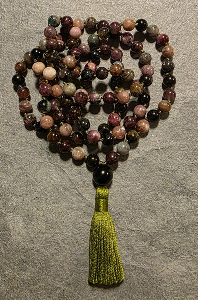 Purification Mala - Watermelon Tourmaline