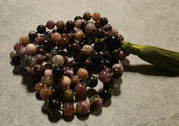 Purification Mala - Watermelon Tourmaline