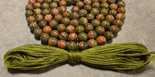 Compassion Mala KIT - Unakite