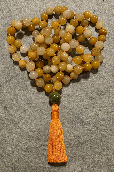 Tranquility Mala - Yellow Jade