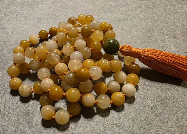 Tranquility Mala - Yellow Jade