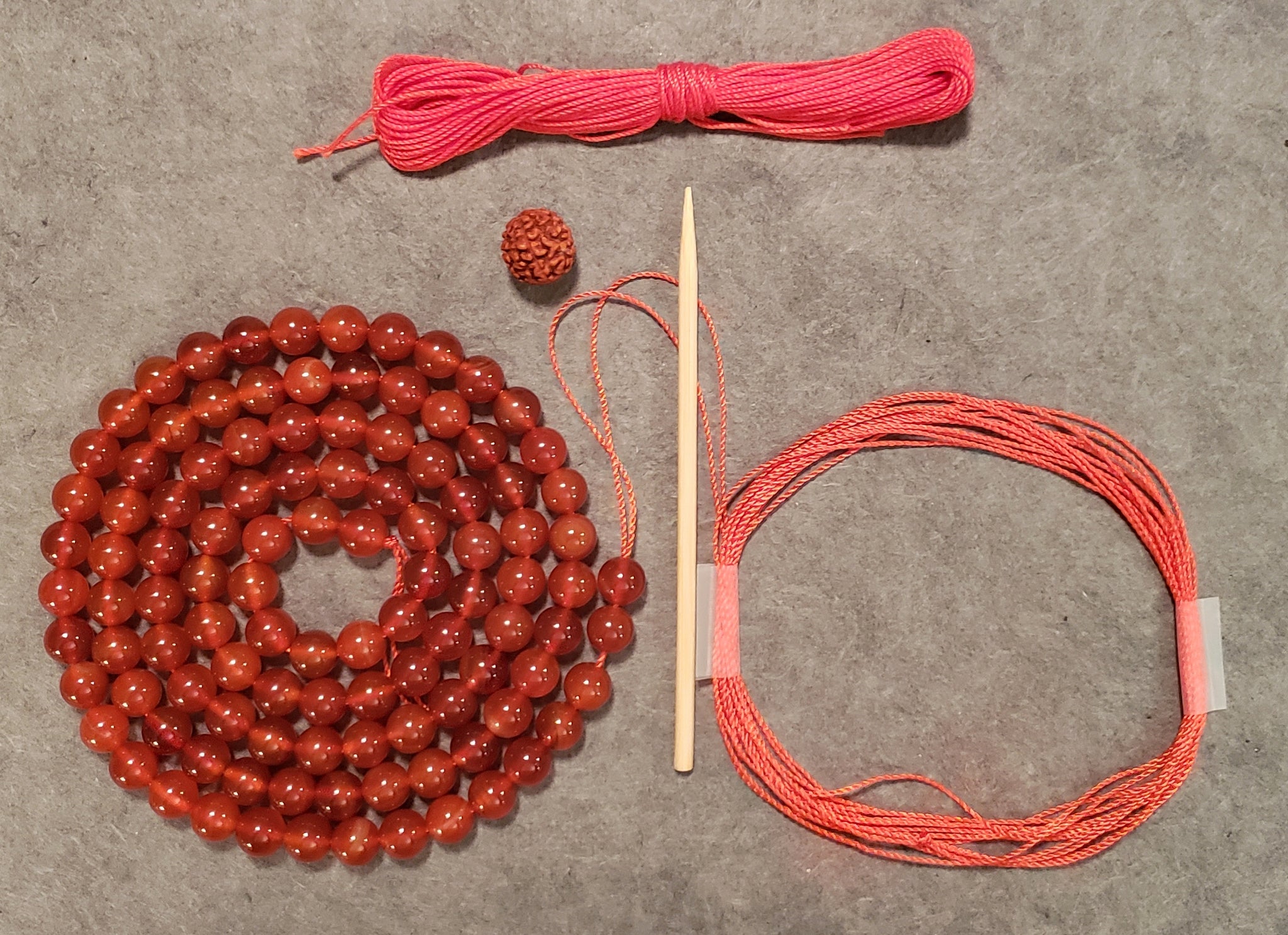 Sacral Chakra Mala Kit - Carnelian