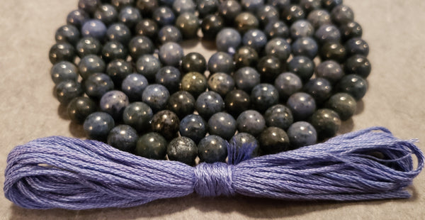 Ease and Grace Mala Kit - Dumortierite