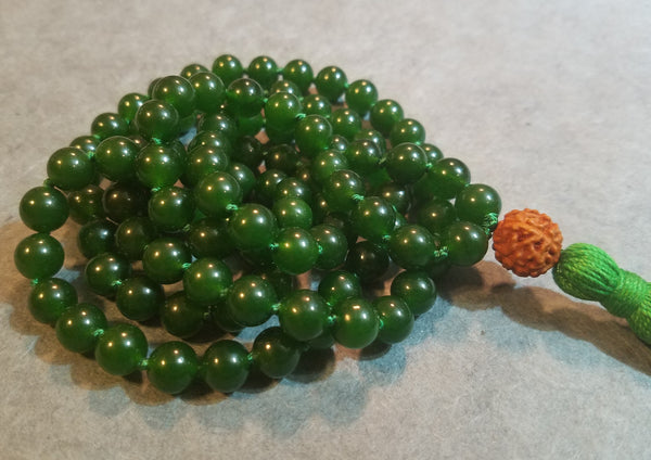 Heart Chakra Mala - Green Jade