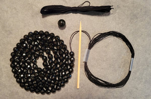 Strength Mala Kit - Onyx (faceted)