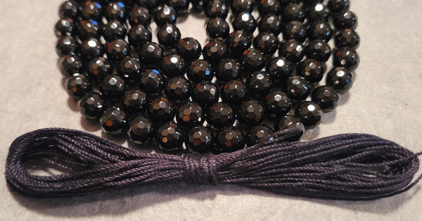 Strength Mala Kit - Onyx (faceted)
