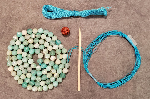 Harmonizing Mala Kit - Striped Agate